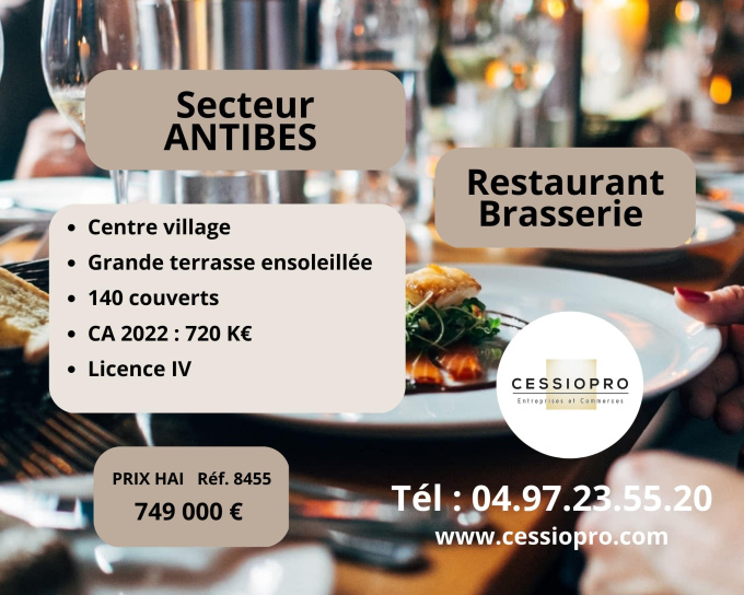 Vente Immobilier Professionnel Fonds de commerce Antibes (06600)