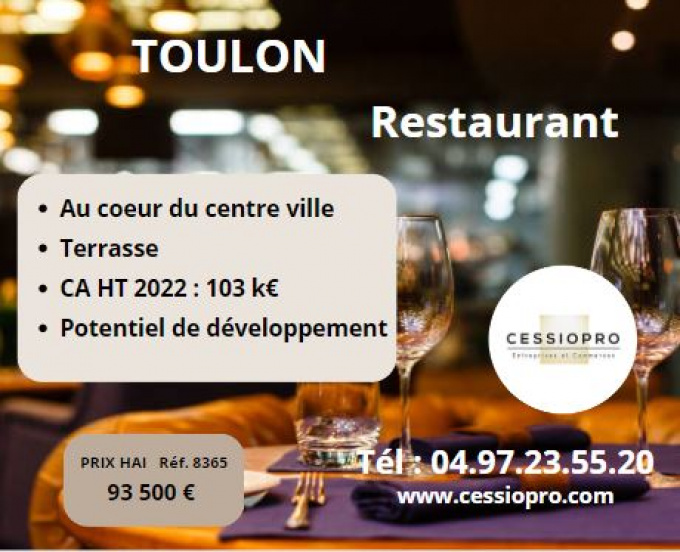 Vente Immobilier Professionnel Fonds de commerce Toulon (83000)