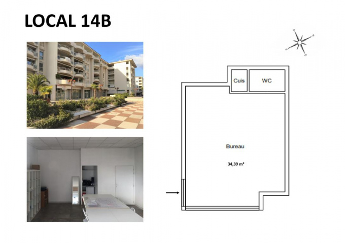 Location Immobilier Professionnel Local commercial Antibes (06160)