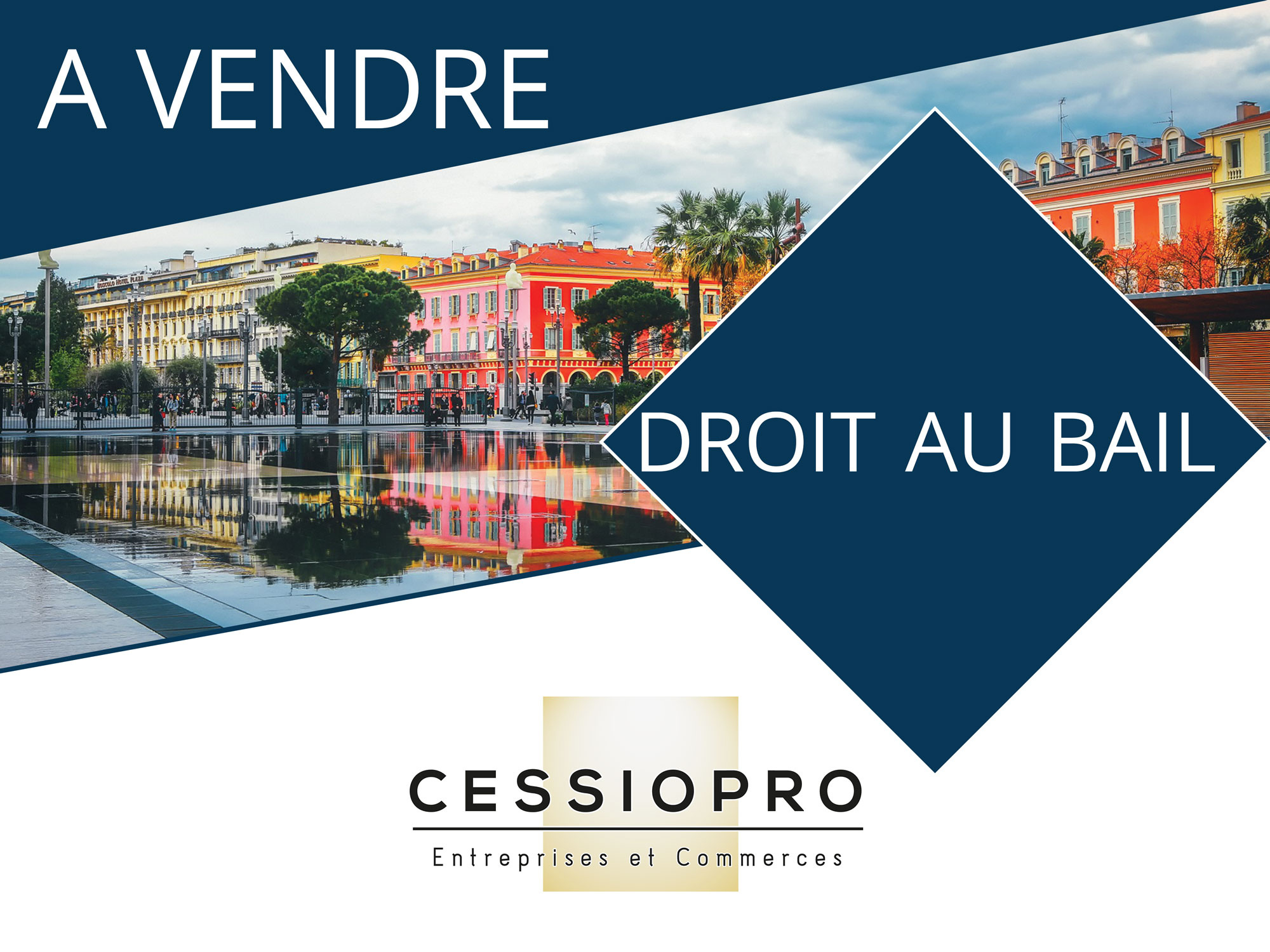 Droit au bail d’un local commercial de 48 m2   Quartier du Port, Nice