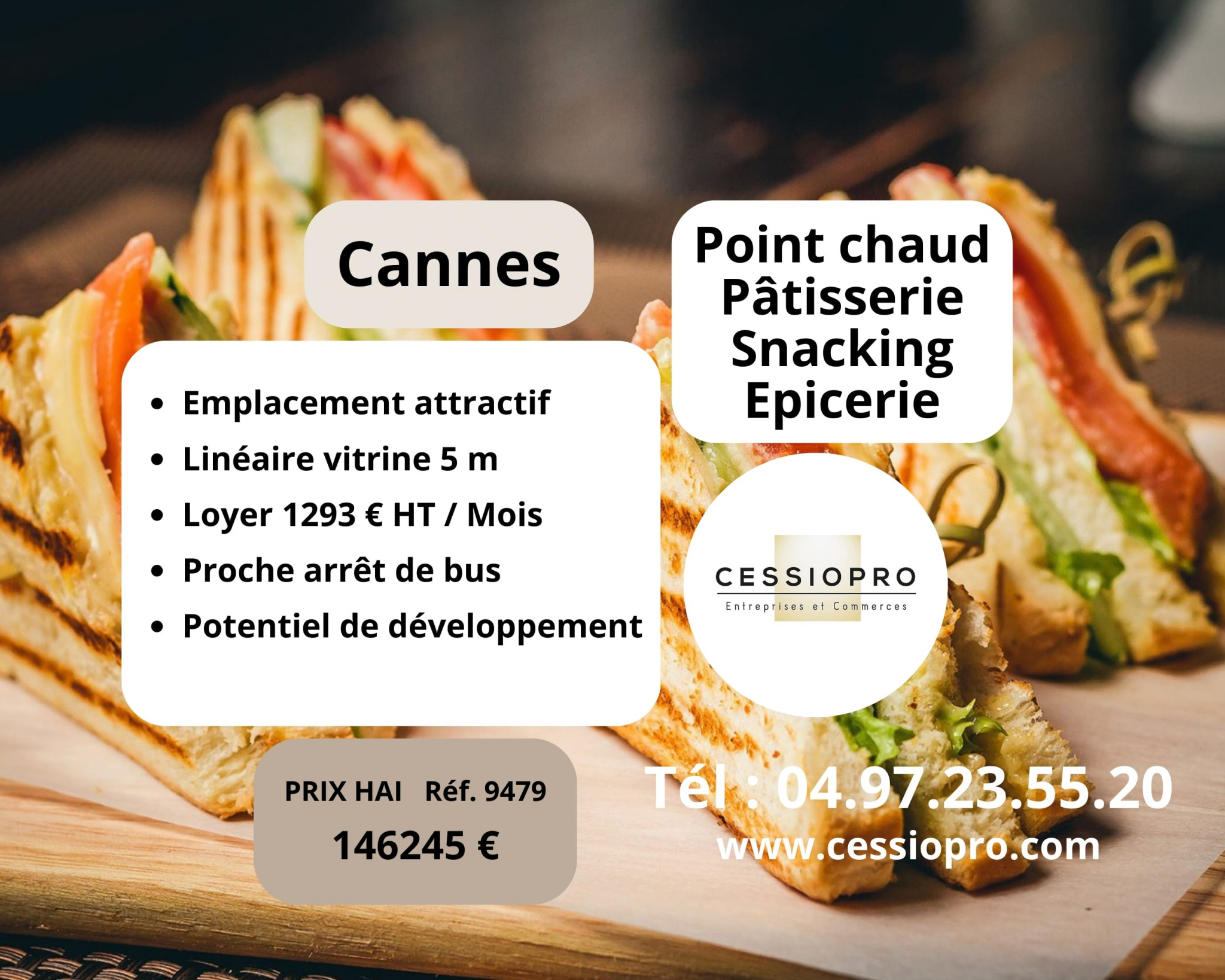 Point chaud, pâtisserie, snacking, petite épicerie à  Cannes
