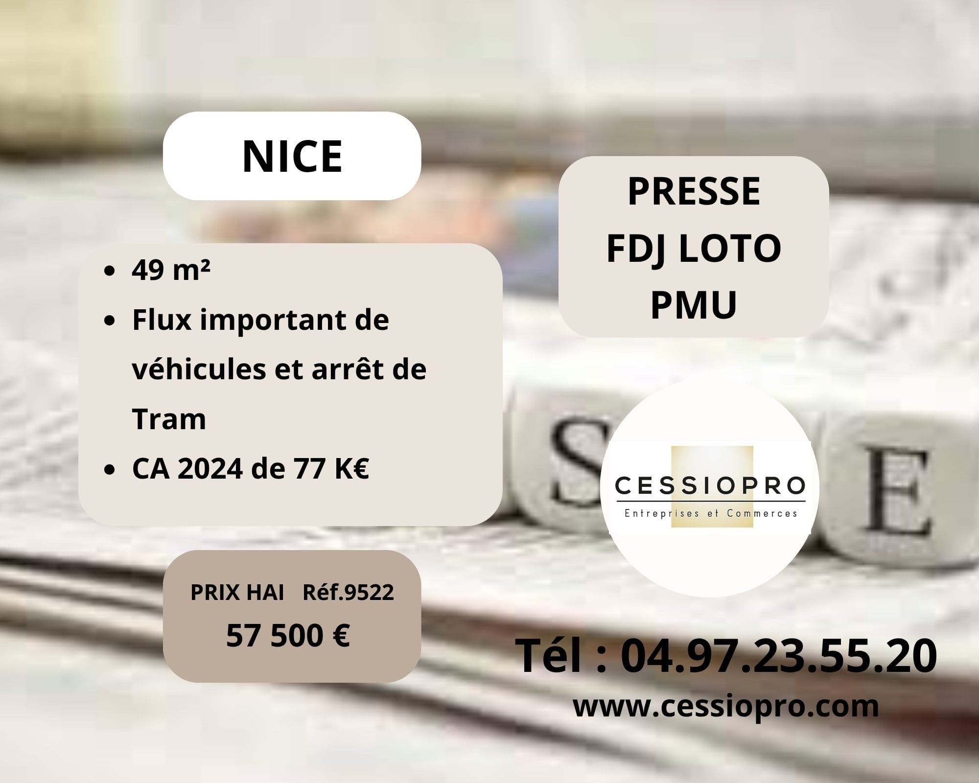 PRESSE   FDJ   LOTO   PMU -  NICE - Alpes Maritimes - 06