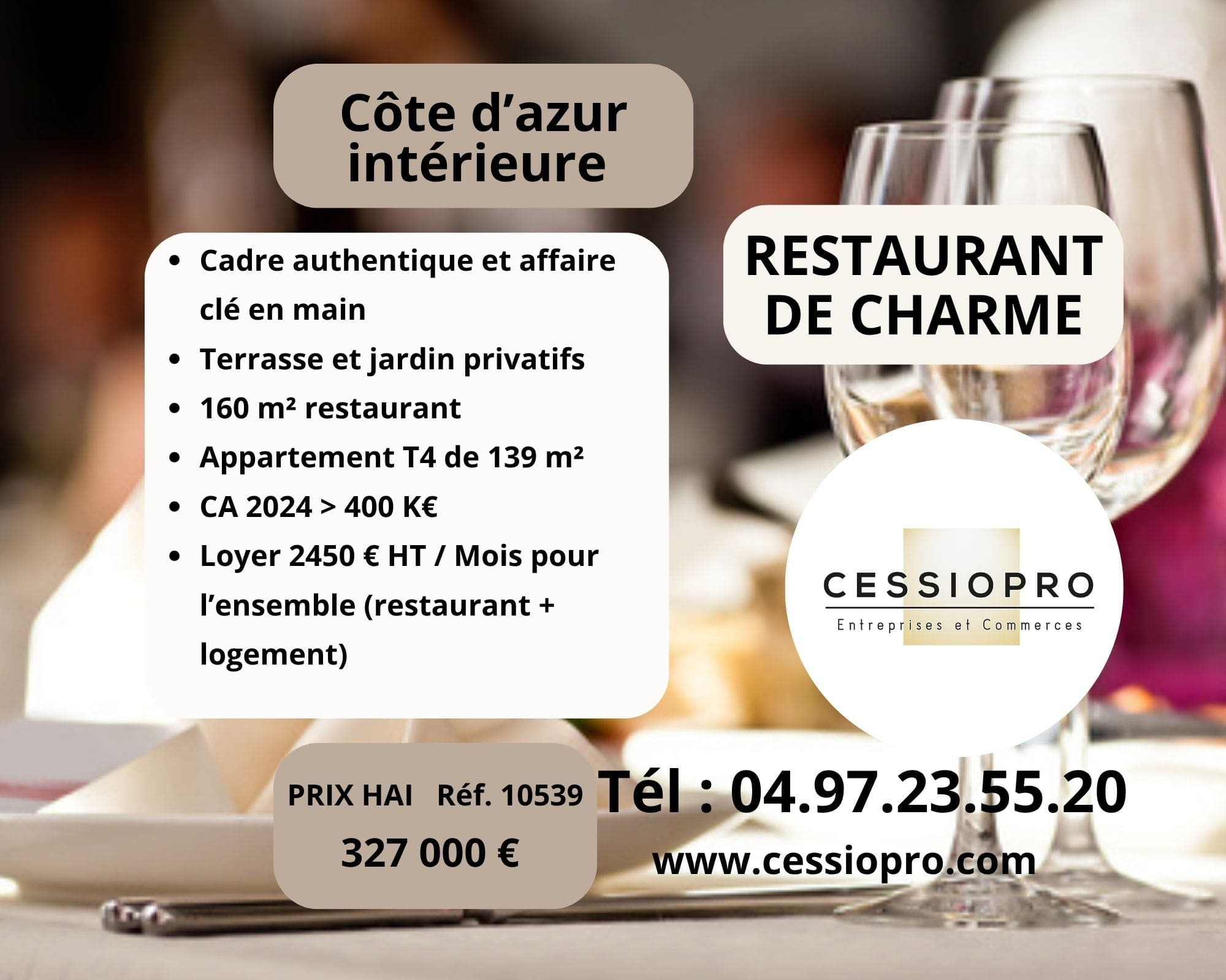 RESTAURANT DE CHARME   TERRASSE, LOGEMENT ET JARDIN   CÔTE D’AZUR INTÉRIEURE
