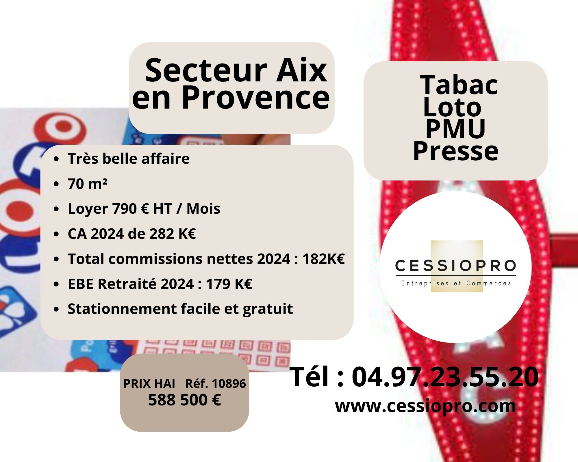 A vendre Fonds de commerce 70m² Aix-en-Provence