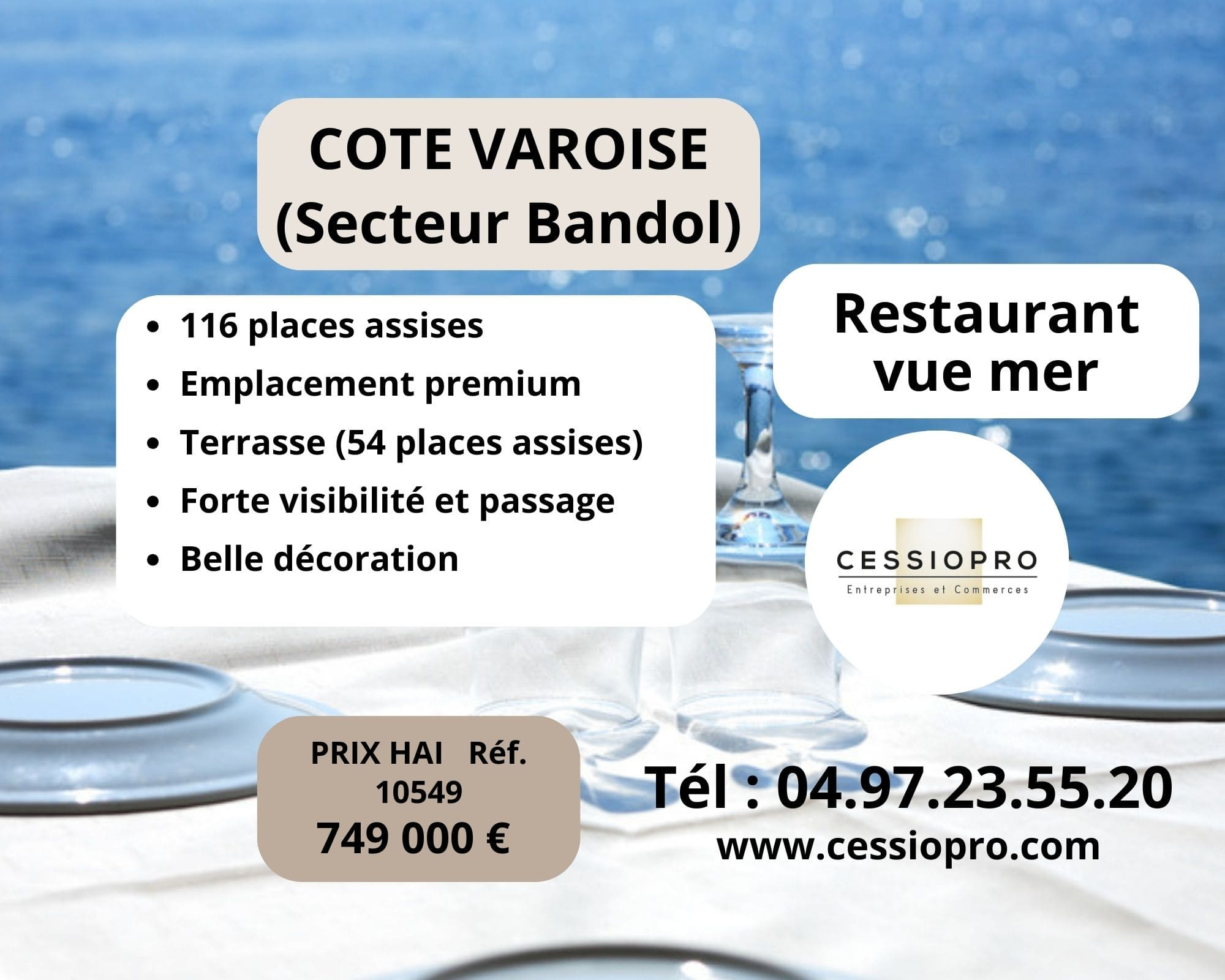 A vendre Fonds de commerce 165m² Bandol