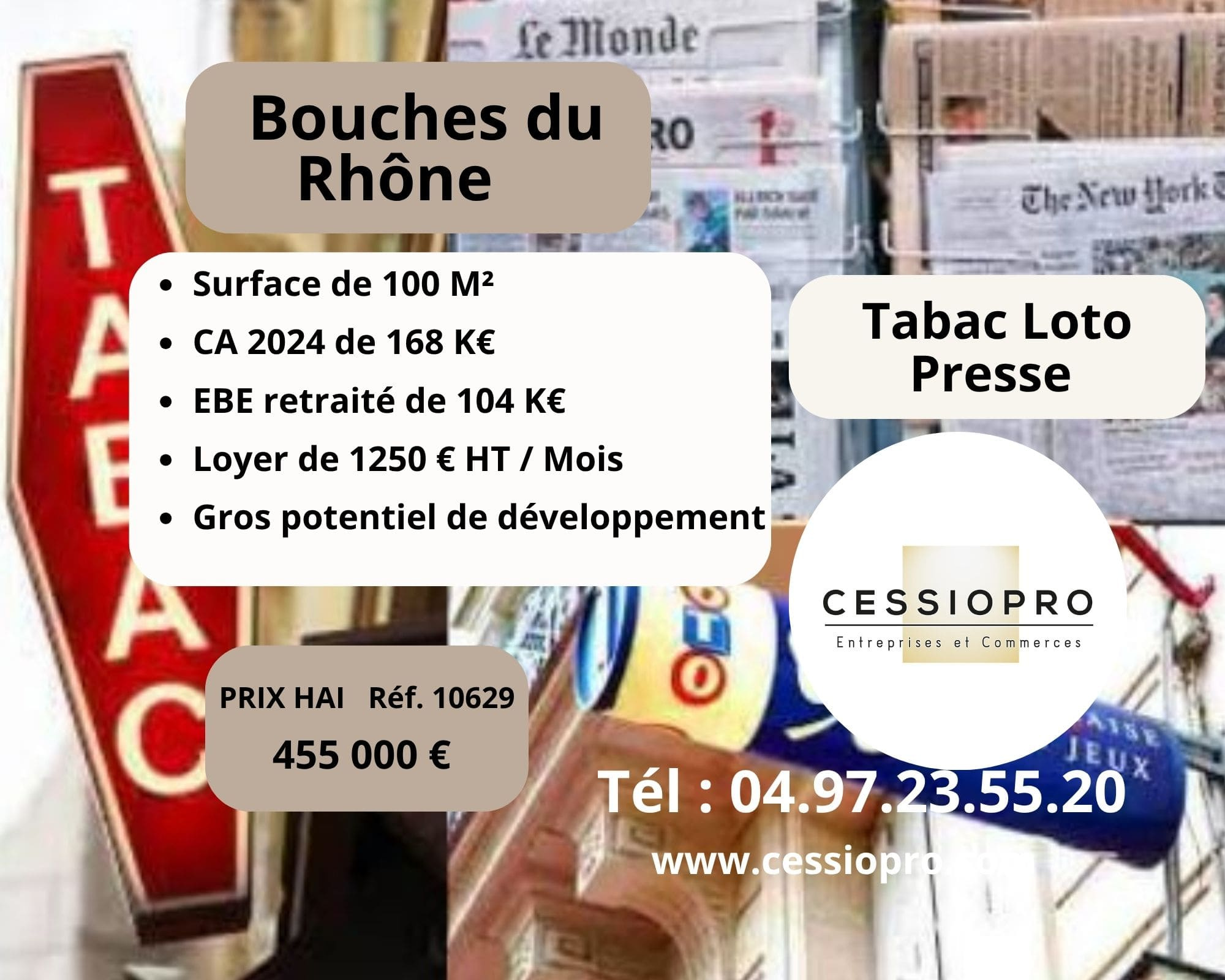 Tabac Loto Presse, secteur agréable des Bouches-Du-Rhône