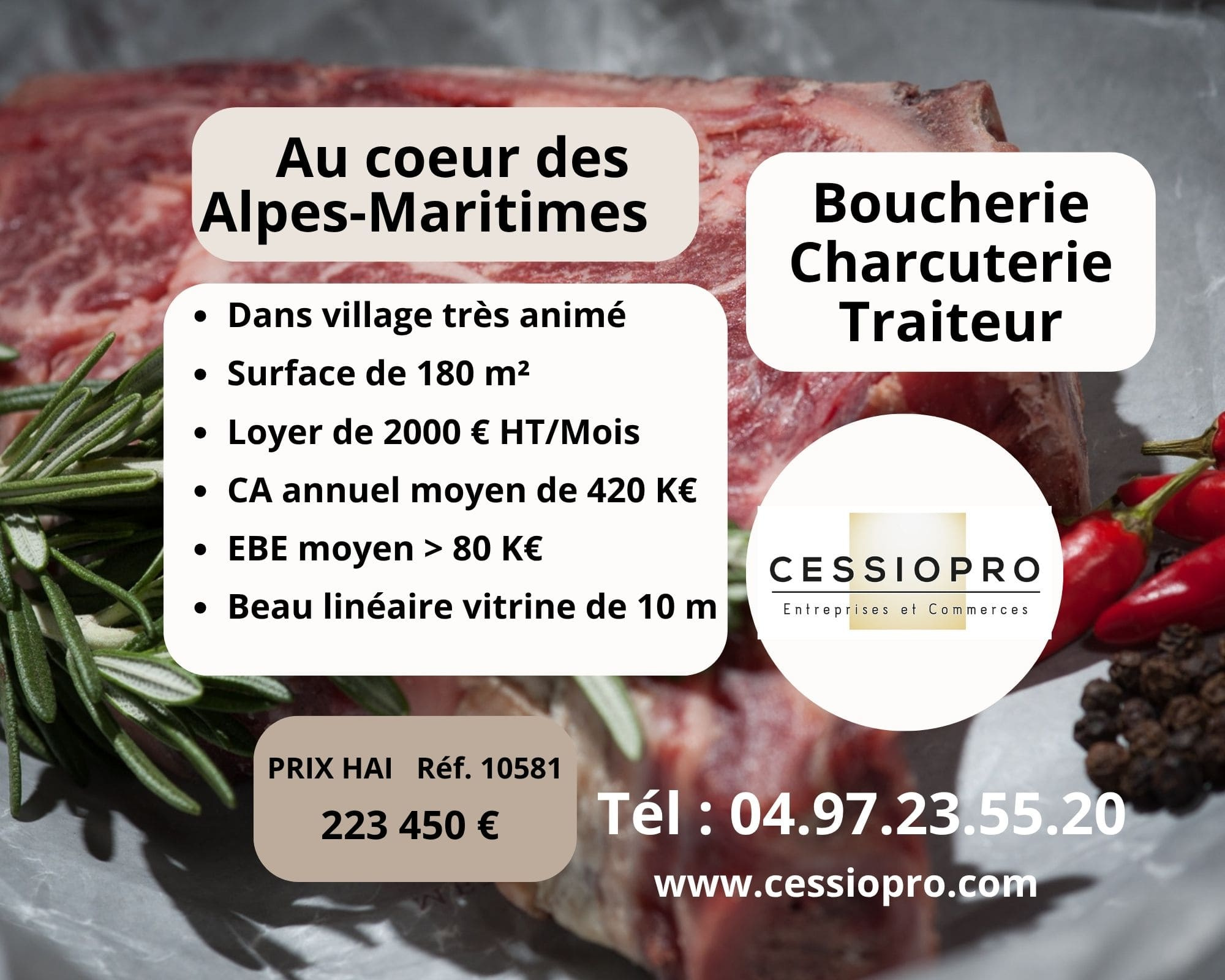 Boucherie-Charcuterie-Traiteur Renommée au Cœur des Alpes-Maritimes !