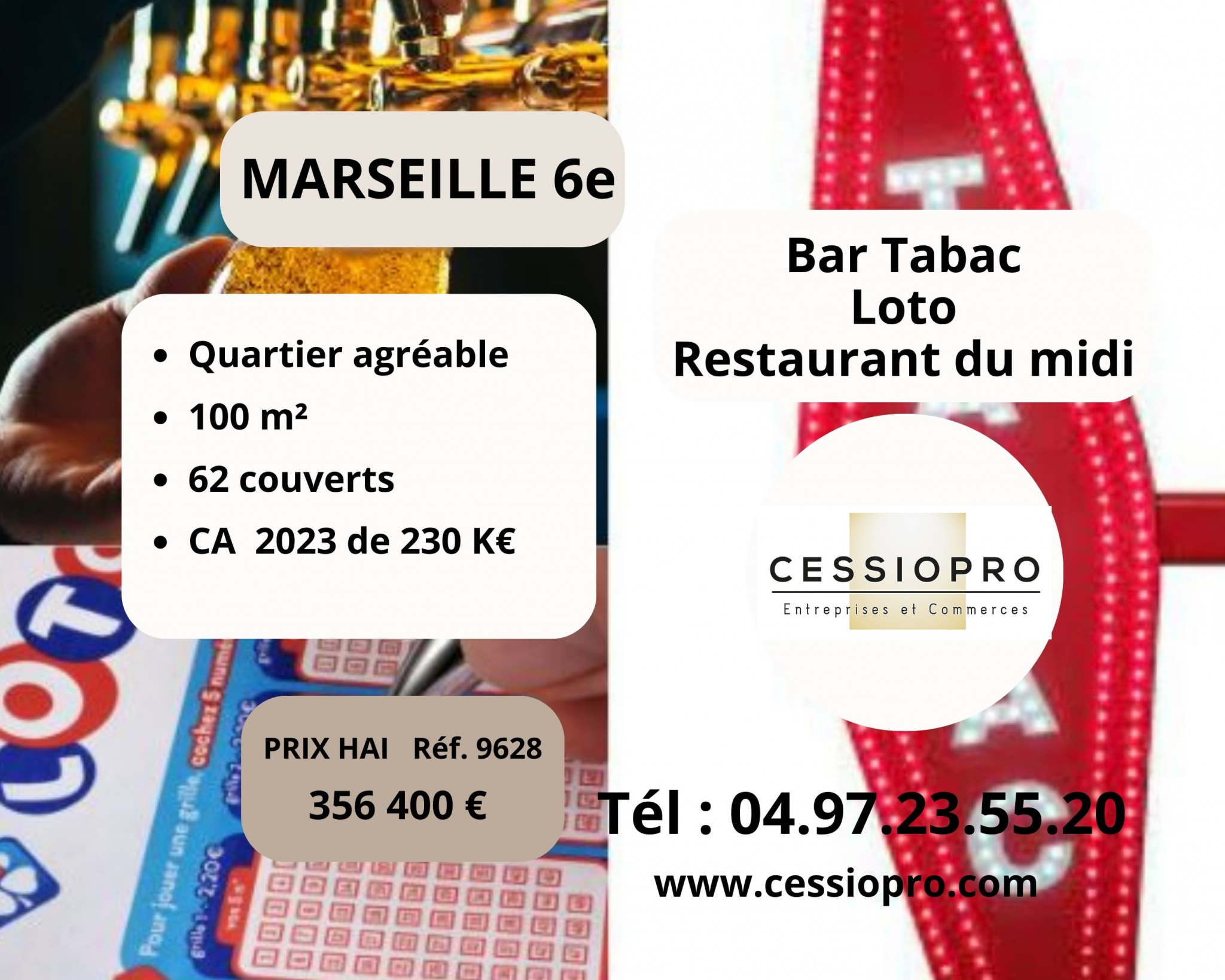 Bar Tabac Loto Restaurant du midi, Marseille 6e