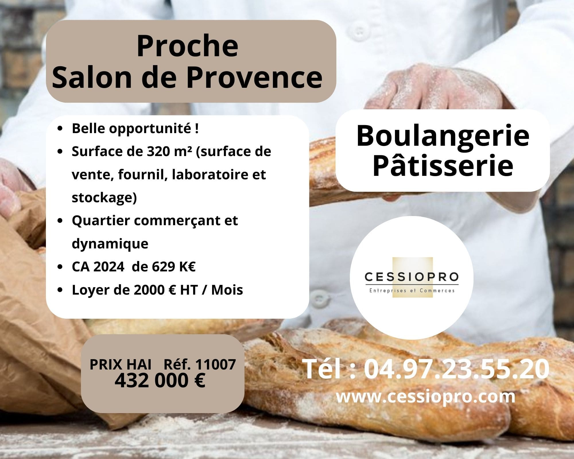 A vendre Fonds de commerce 320m² Salon-de-Provence