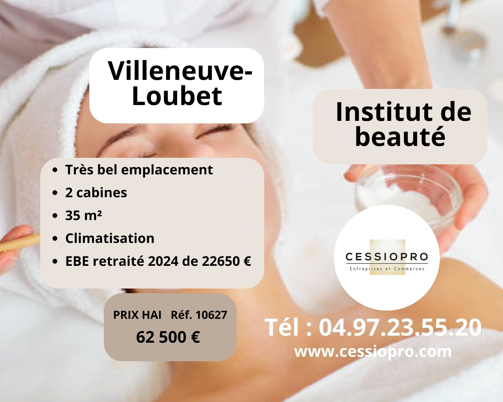 A vendre Fonds de commerce 35m² Villeneuve-Loubet