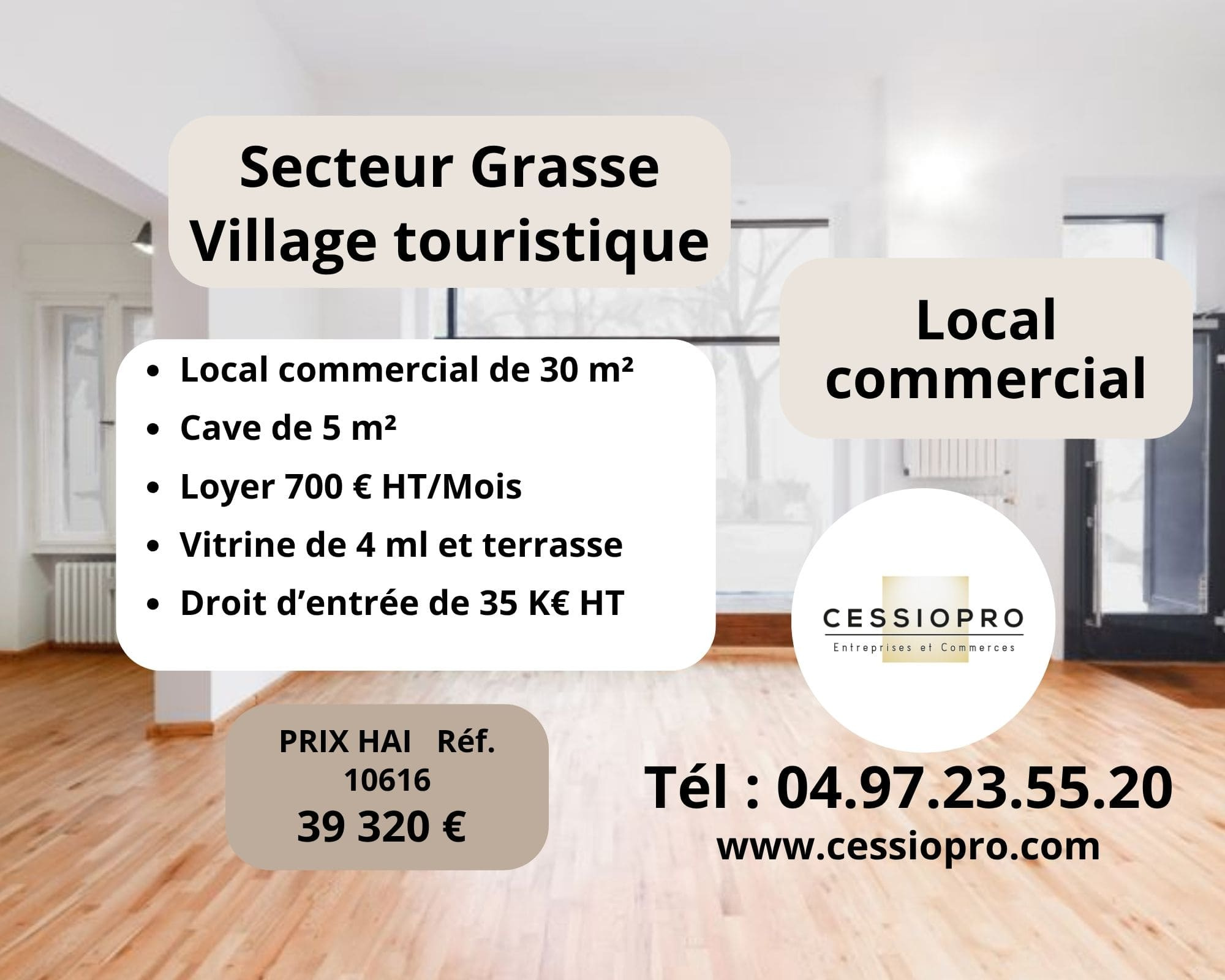 A louer Local commercial  36m² Cabris