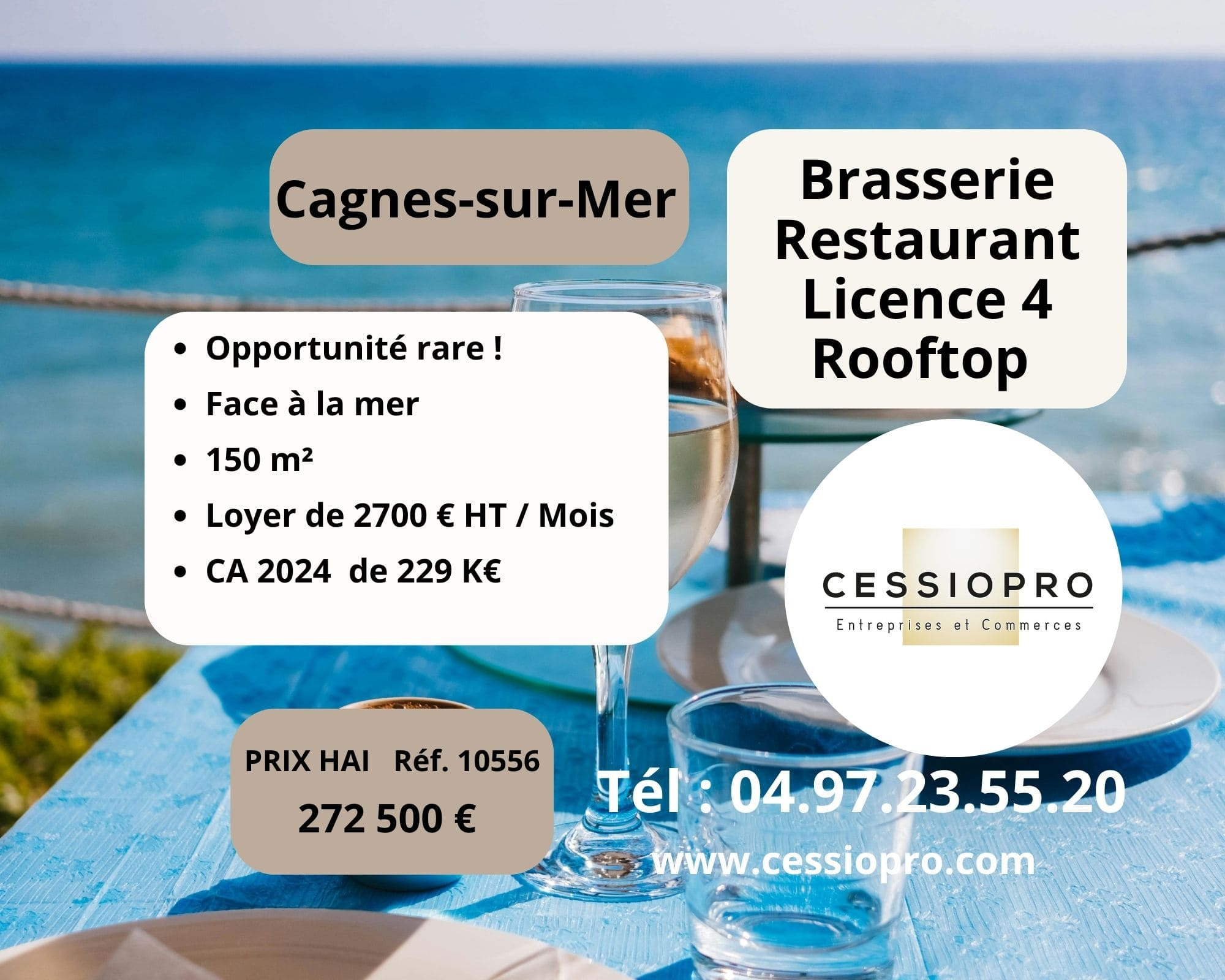 A vendre Fonds de commerce 150m² Cagnes-sur-Mer