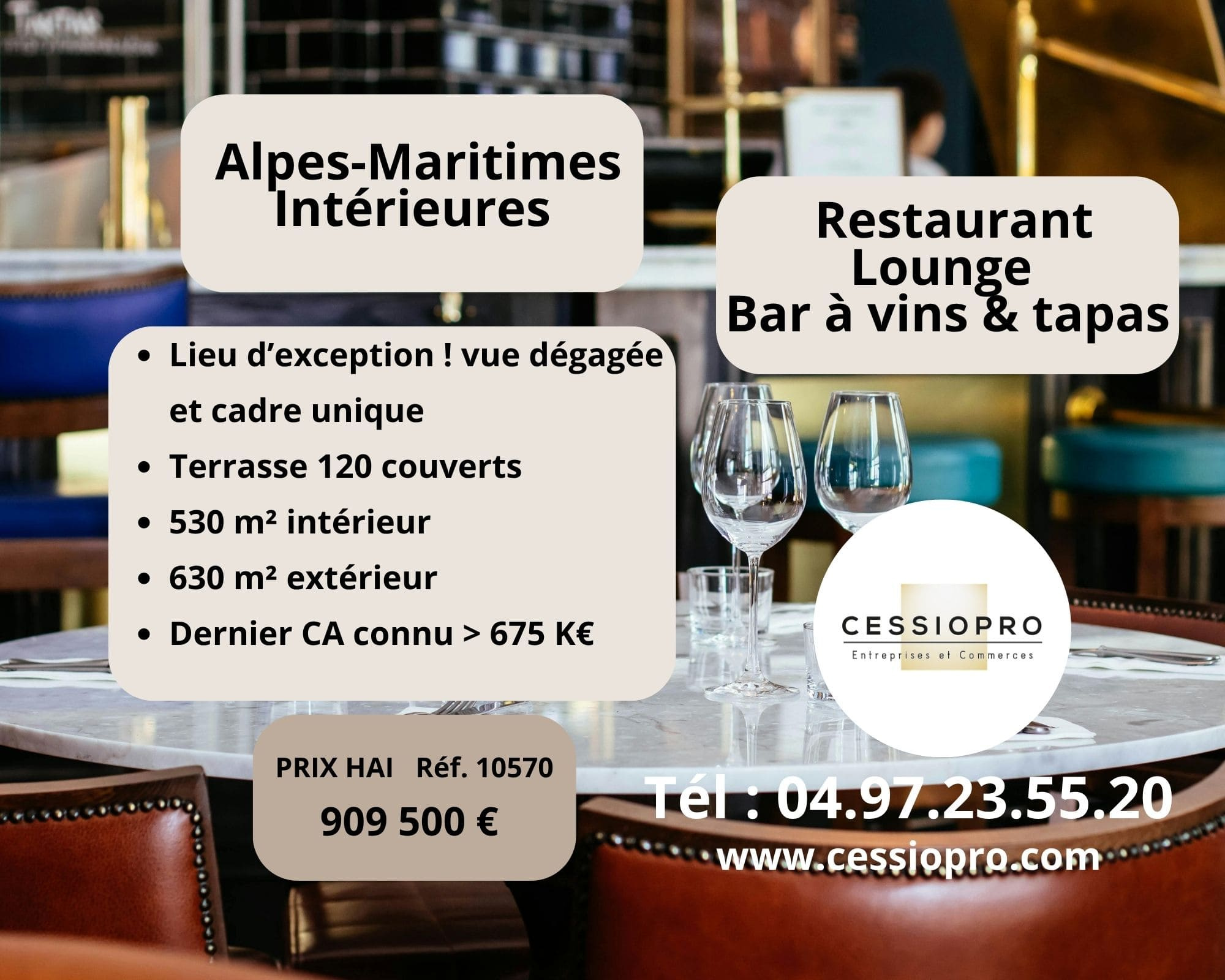 A vendre Fonds de commerce 530m² Mougins