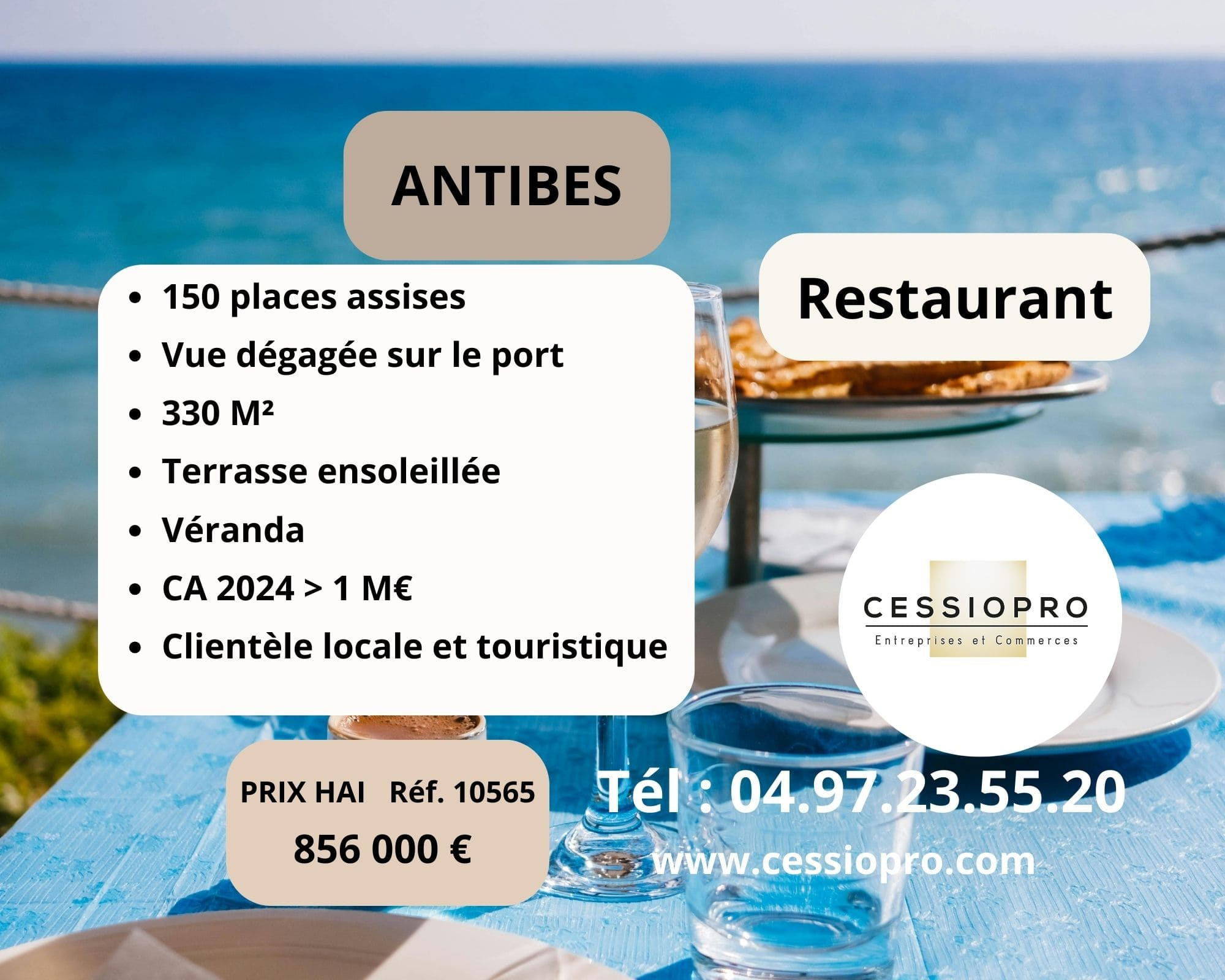 A vendre Fonds de commerce 330m² Antibes