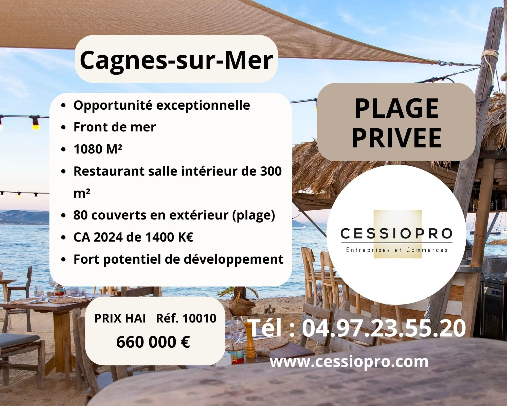 PLAGE PRIVEE CAGNES SUR MER