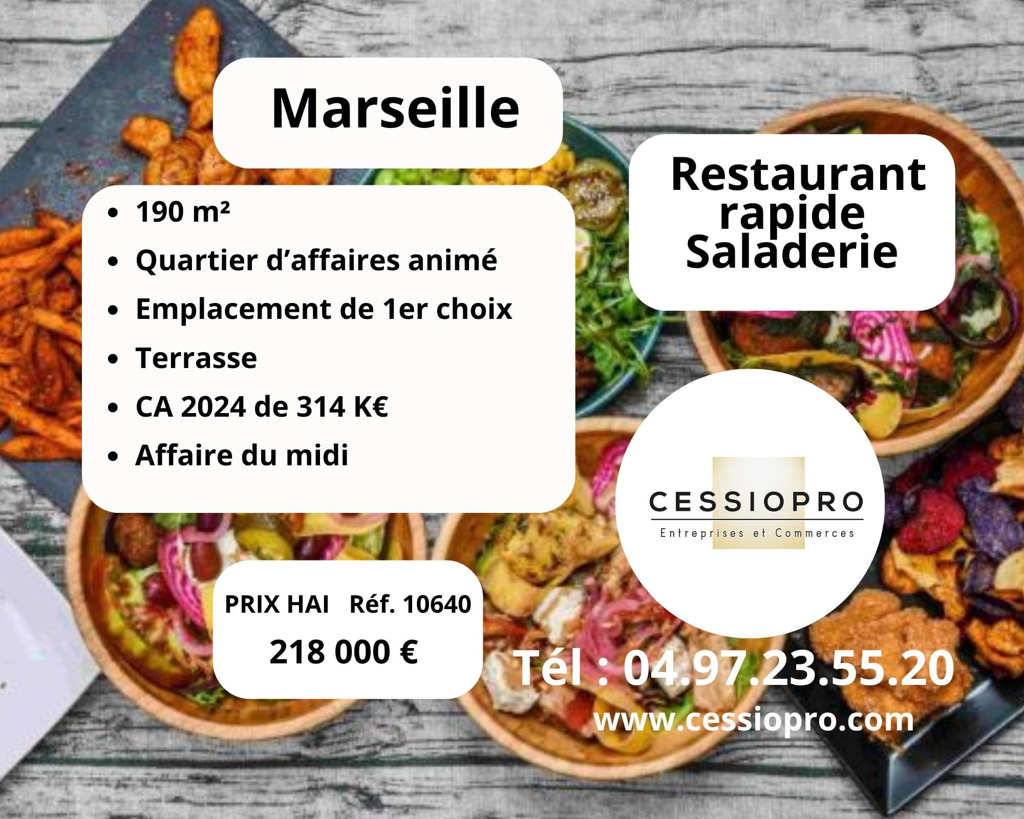 A vendre Fonds de commerce 190m² Marseille 02