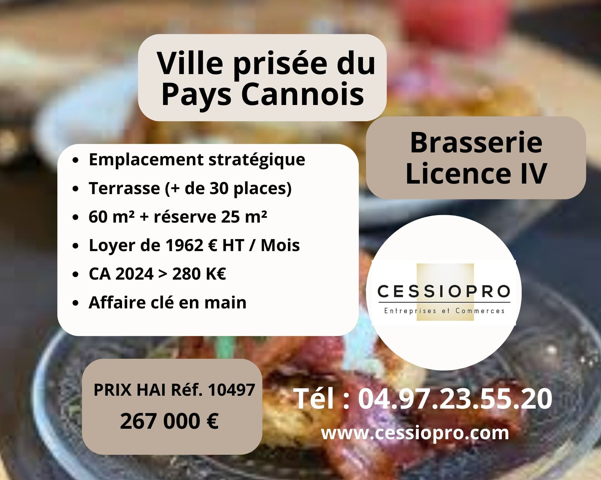 A vendre Fonds de commerce 85m² Pégomas