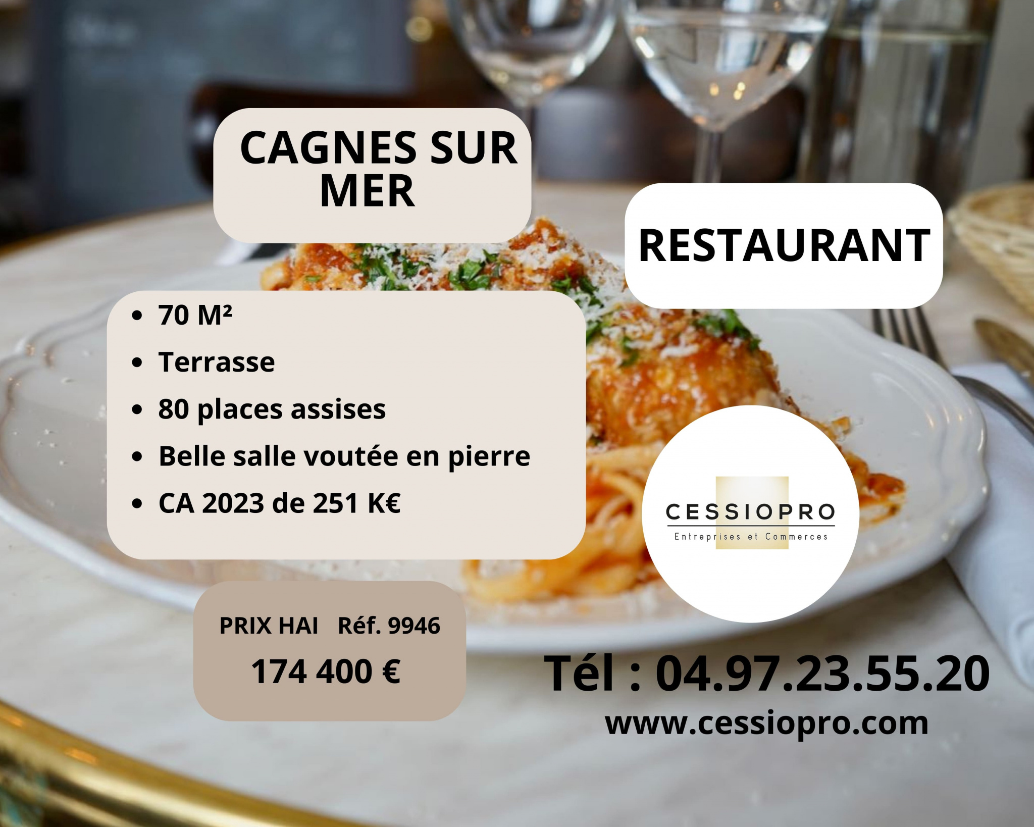 RESTAURANT TRADITIONNEL   CAGNES SUR MER - VILLE DU LITTORAL DES ALPES MARITIMES