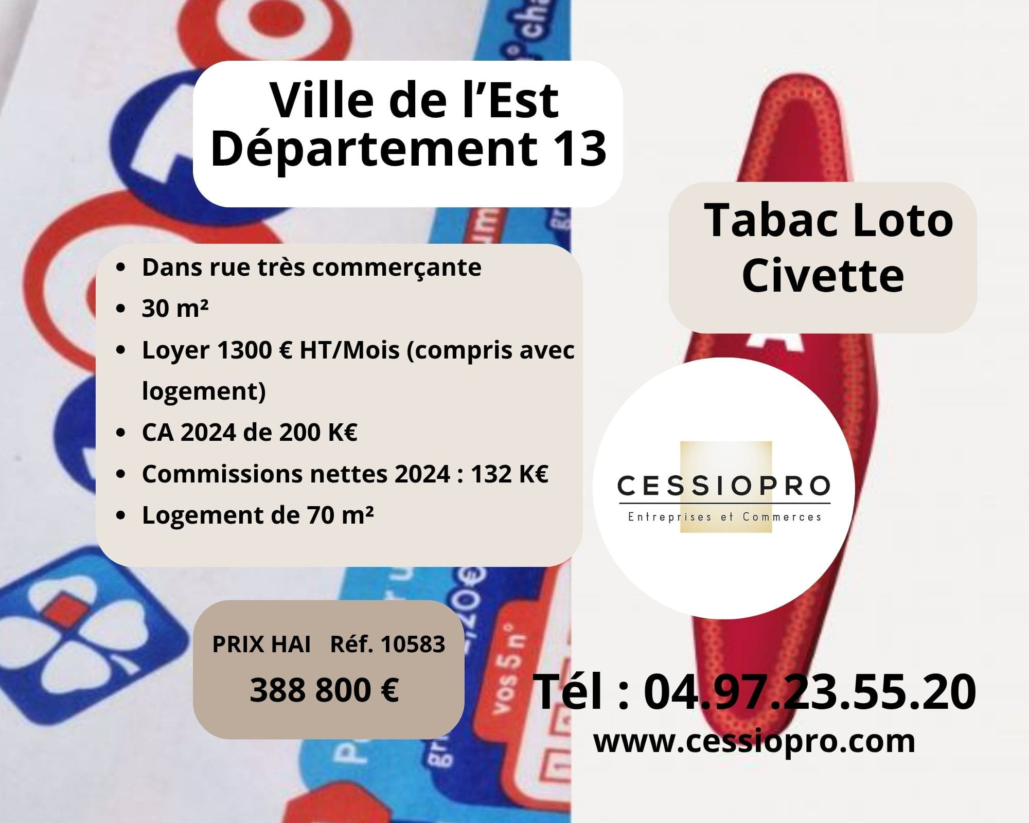 A vendre Fonds de commerce 30m² Marseille 11