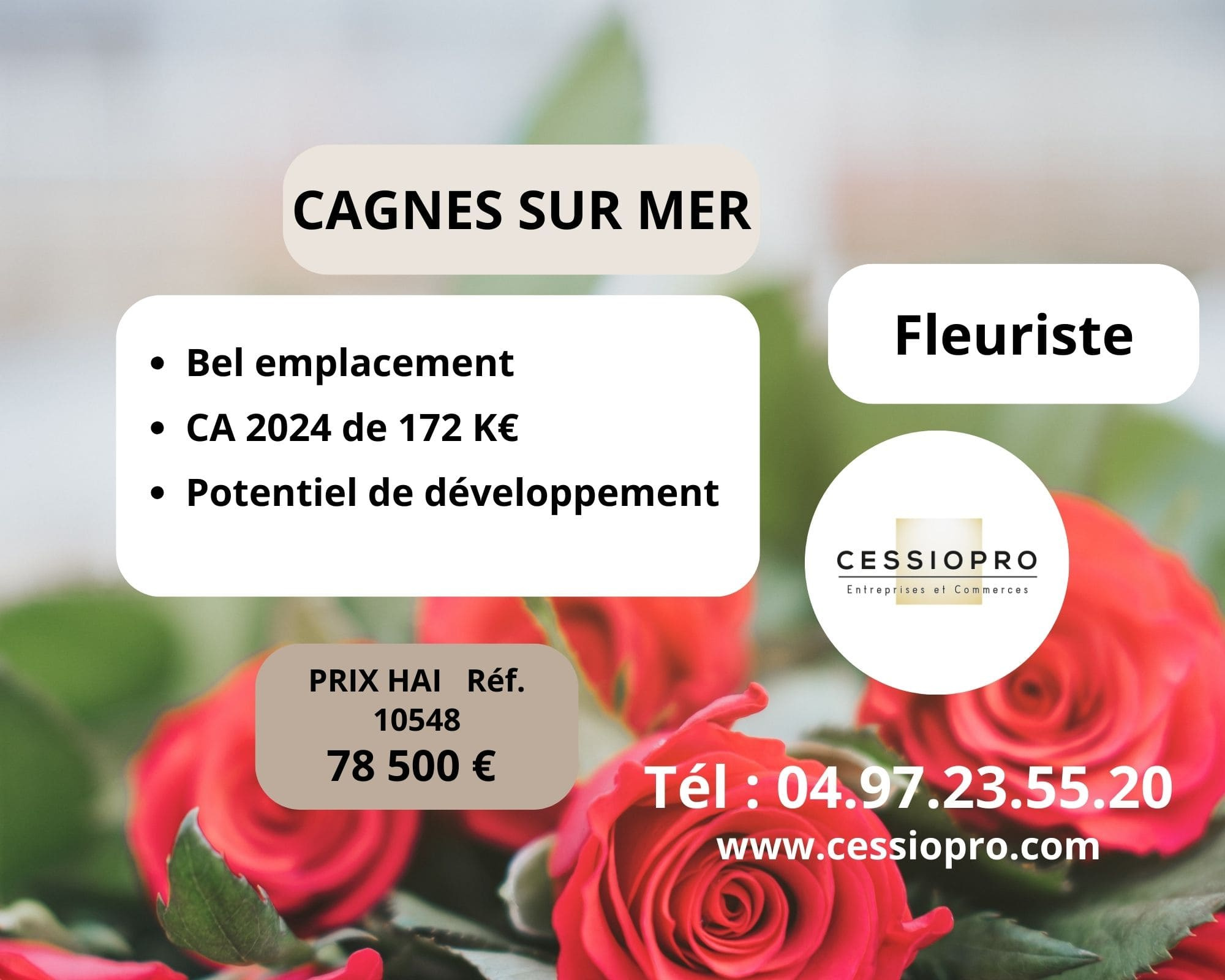 A vendre Fonds de commerce 22m² Cagnes-sur-Mer