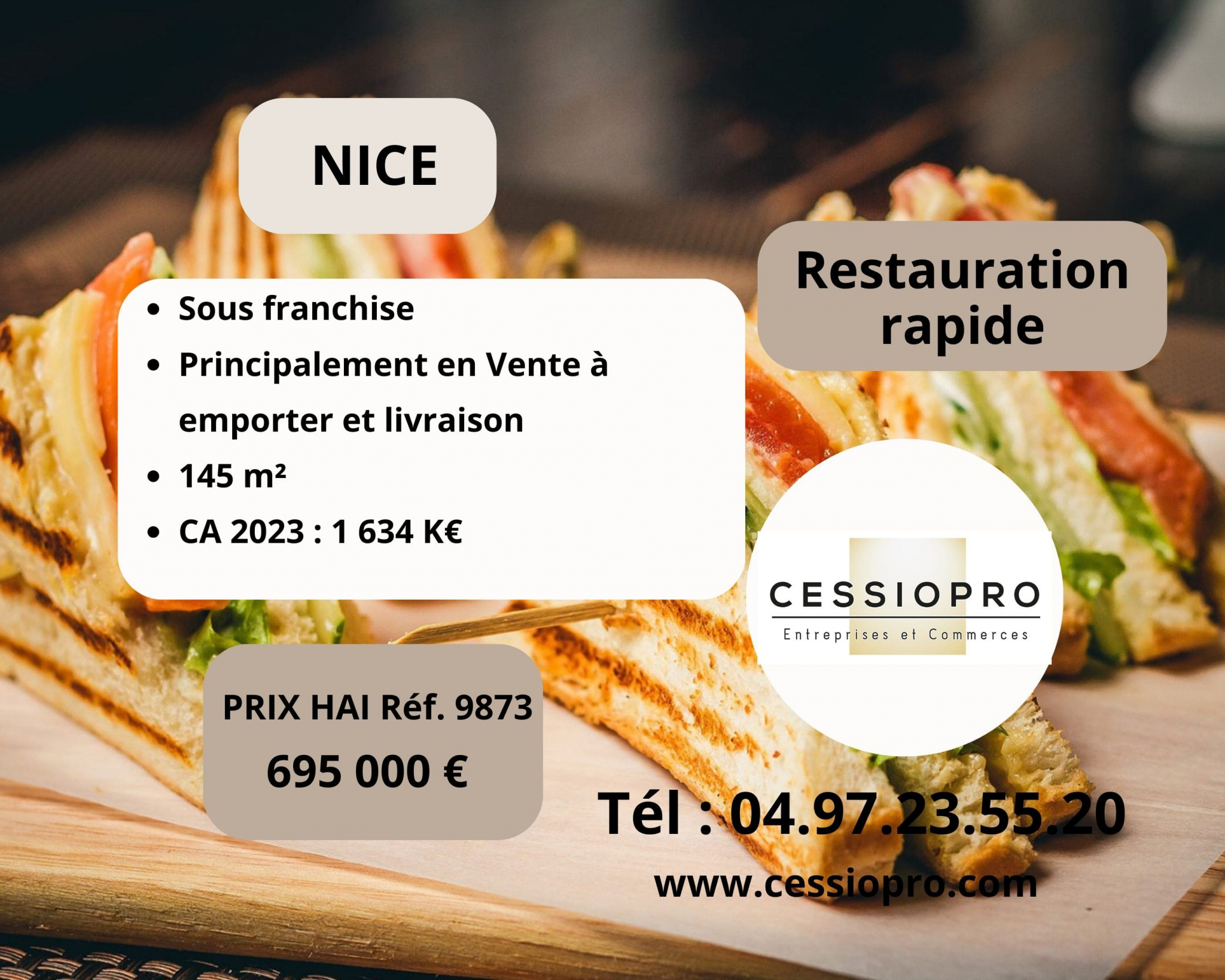 RESTAURATION RAPIDE SOUS FRANCHISE  NICE